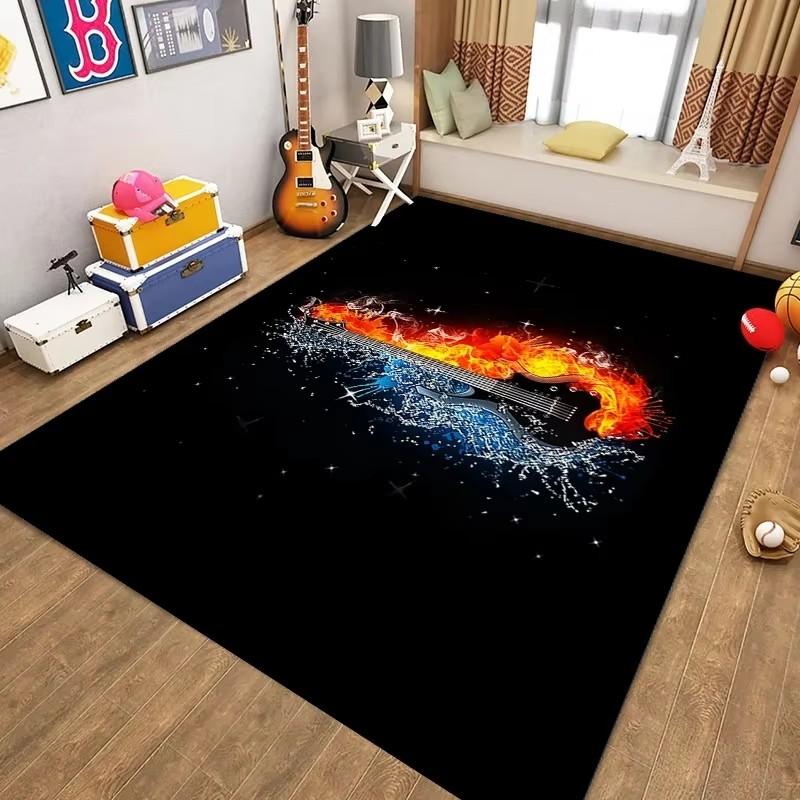 Elektronische Trommelmatte Kinderteppich Wohnzimmer Couchtischmatte Schlafzimmerteppich Regal Trommeltür Matte Haus Rutschfeste Matte