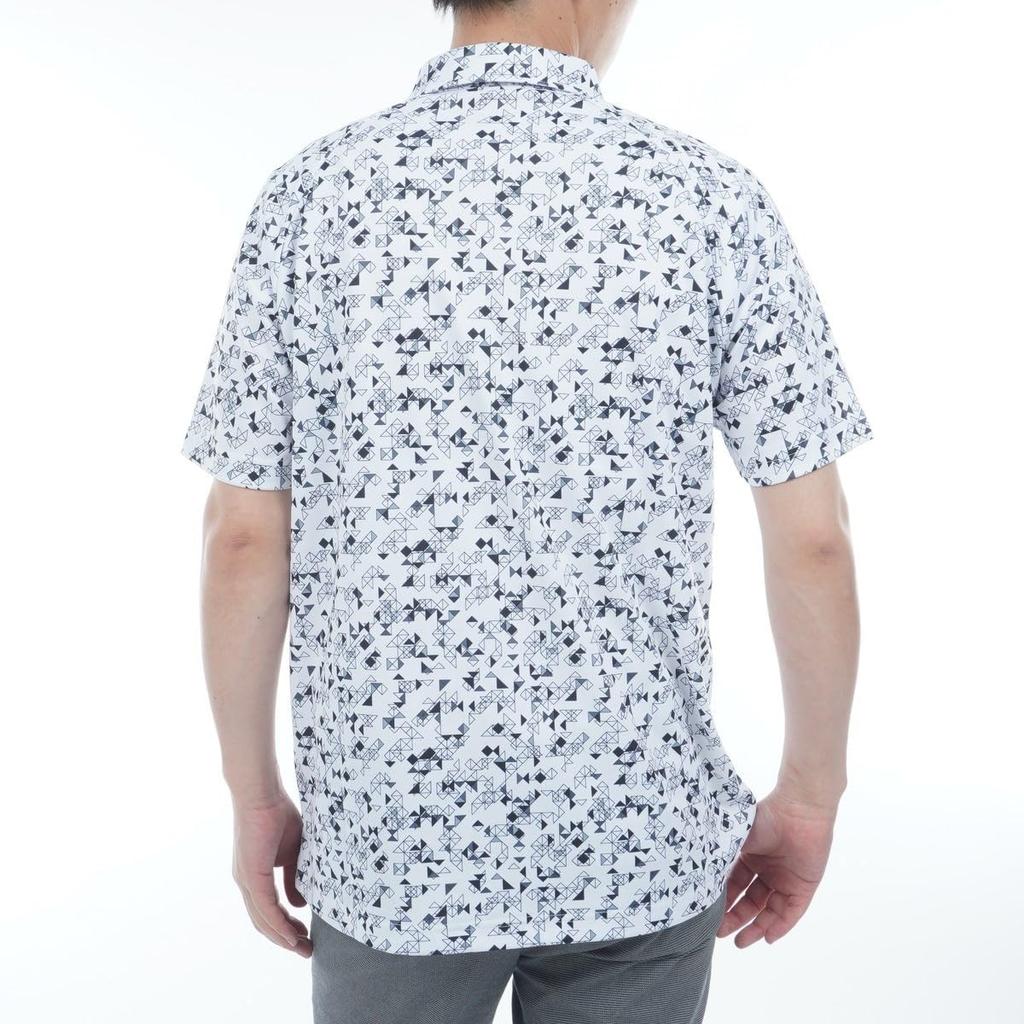 Bridgestone Golf Retro Short Sleeve Shirt EGM04A Men's White