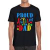 Proud Autism Dad Autism Awareness Month Autism Support Proud Dad Autism Acceptance Mens Tee Top