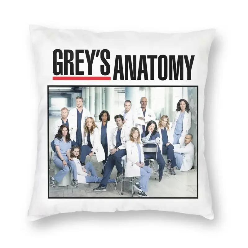 Greys Anatomy Seasons Episodes Signatures Cushion Cover Printing Throw Pillow Case for Sofa Custom Pillowcover Home Decoration