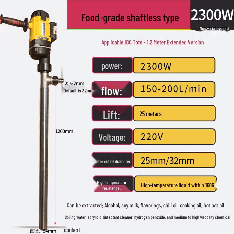 

Luse 2300W Handheld Electric Liquid Transfer Pump