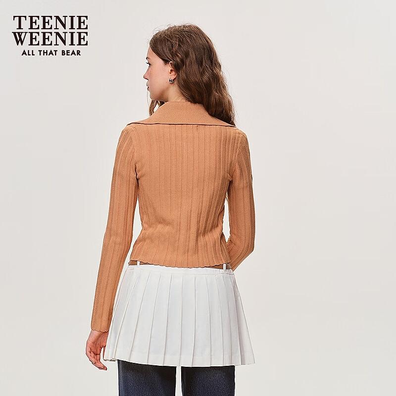Teenie Weenie Women's Polo Collar Knit Cardigan