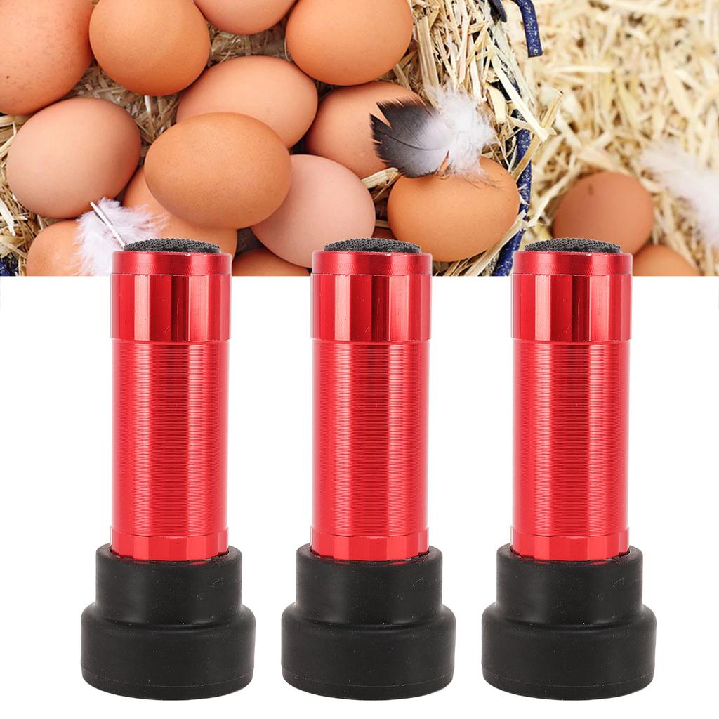3pcs Egg Candler Tester for Monitoring Eggs Development Bright Cool Soft Lighting No Heat Damage Egg