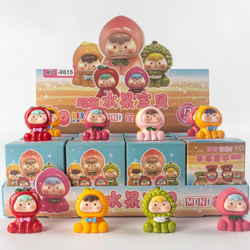 12 Pieces Coca- Key Rings/chains Cola Key Rings/chains Cloth Flocking Ornaments Children's Toys POP Key Rings/chains MART Tide Play Doll Blind Bag