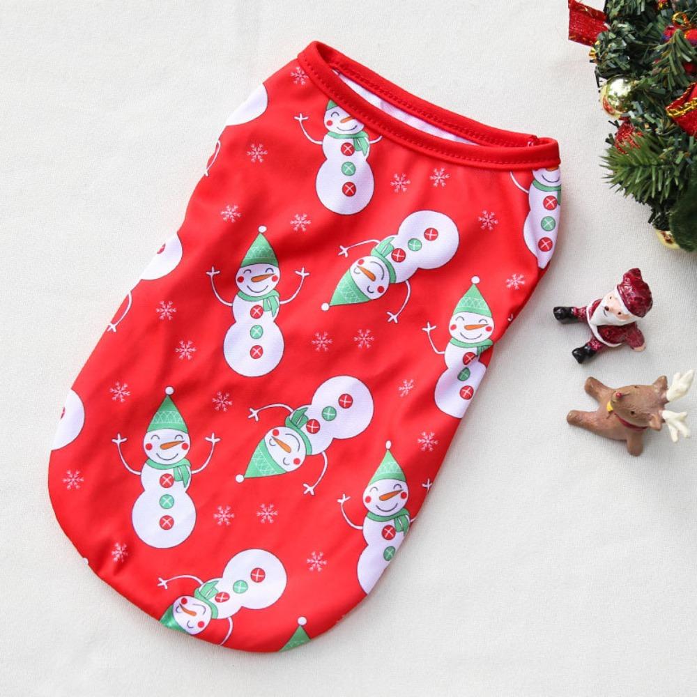 Small, Medium and Large Dogs, Pets, Cats, Dogs, Christmas Cotton-padded Clothes, Funny Autumn and Winter Clothes, Old Snowman Supplies, Clothes