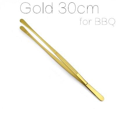 Stainless Steel Kitchen & Bar Tweezer Food Tongs Kitchen Cooking Medical Tweezer Copper/Gold/Black Plated Bar Tool