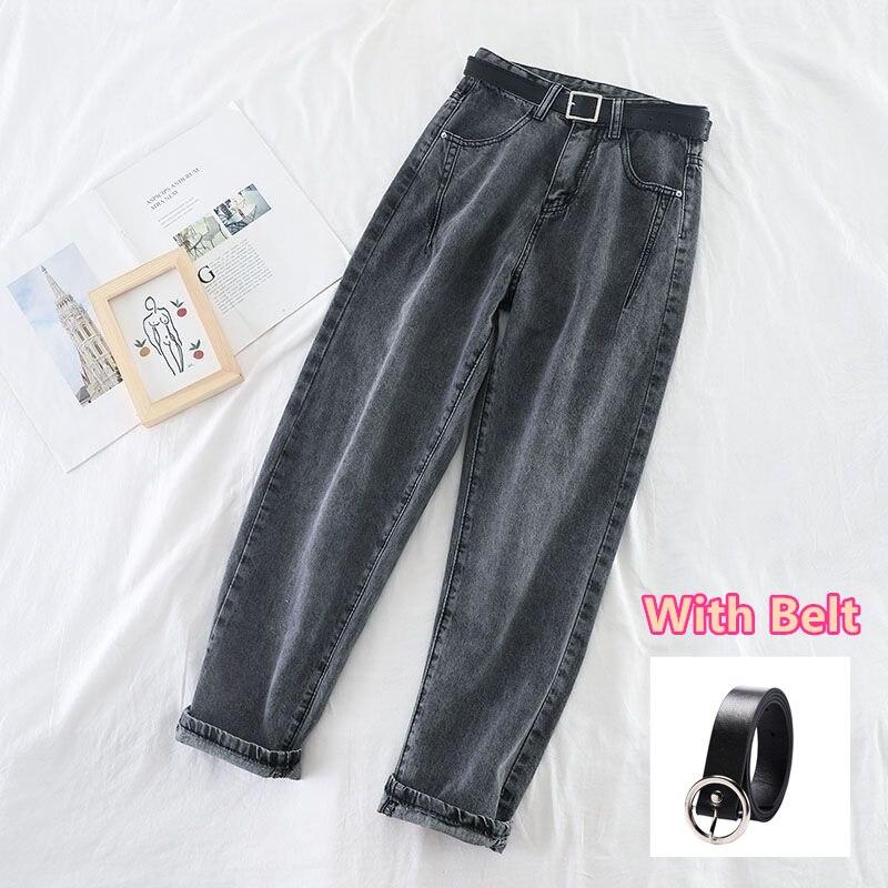 High Waist Jeans Women Harem Pants Loose Casual Plus Size High Street Denim Trousers Pants