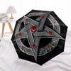 1pc Witchcraft Symbol Automatic Folding Umbrella, Lightweight Retractable Compact Travel Umbrella, 8-Rib Sturdy Frame059