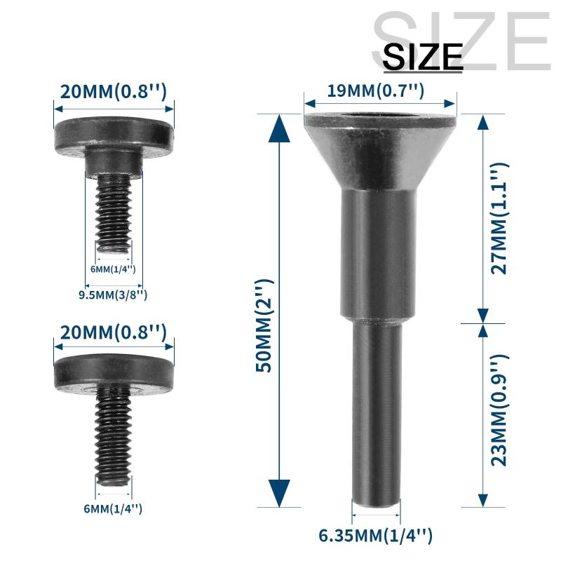 Mounting Mandrel For Cut Off Wheels 6Mm 9.5Mm Hole Grinding Disc For Die Grinder Rotary Tool