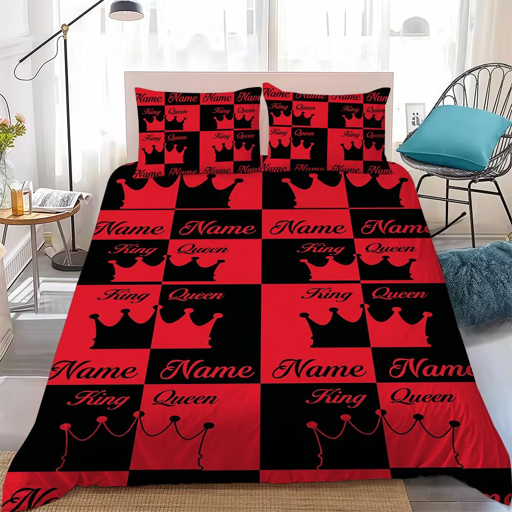 

Fashion King and Queen Duvet Cover Set Home Style Bedding Soft Laundry Cotton Bed 3 Piece Set Student Dormitory Gift 135x200cm