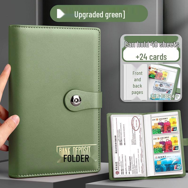 Leather Multifunction Finance Folder