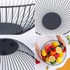 HOMQUEN Fruit Basket, Fruit Bowl, Metal Wire Fruit Basket for kitchen, Fruit Bowl for Kitchen Counter, Basket for Fruits, Vegetables, Breads, Snacks,