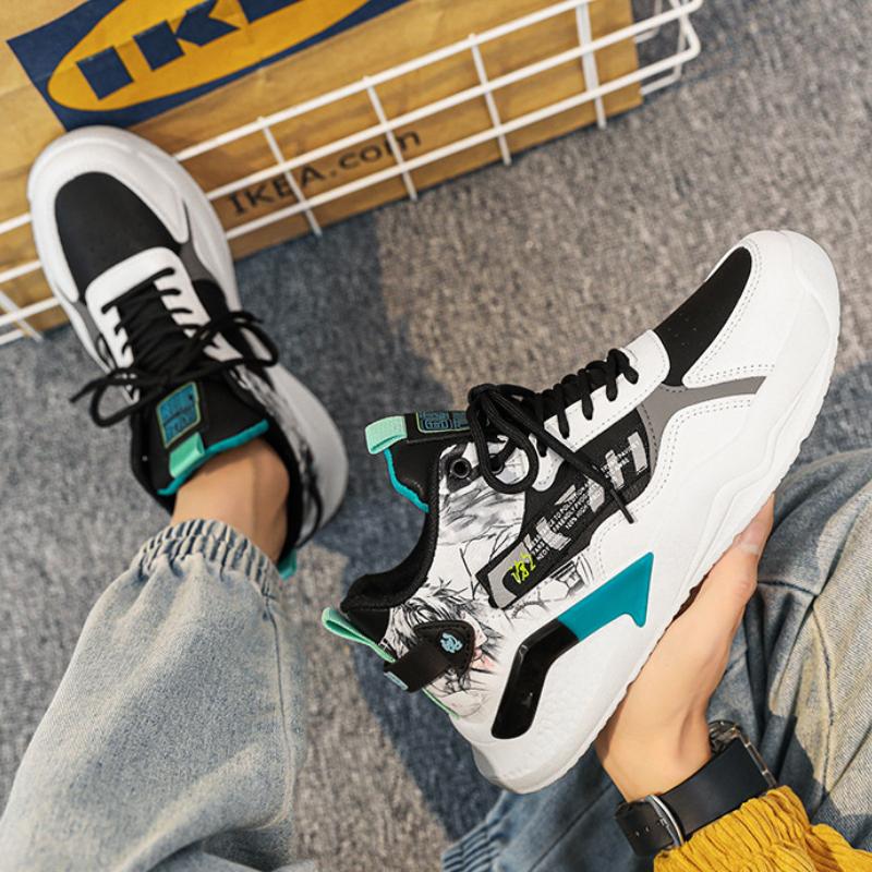 Designer Men's Shoes Outdoor Wear-resistant Breathable Basketball Shoes Men's Fashion Lace-up Non-slip Sneakers Tenis Masculino