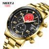 Watch, Casual Multi-Functional Three-Pin Quartz Watch, Waterproof Luminous Stainless Steel Watch For Men