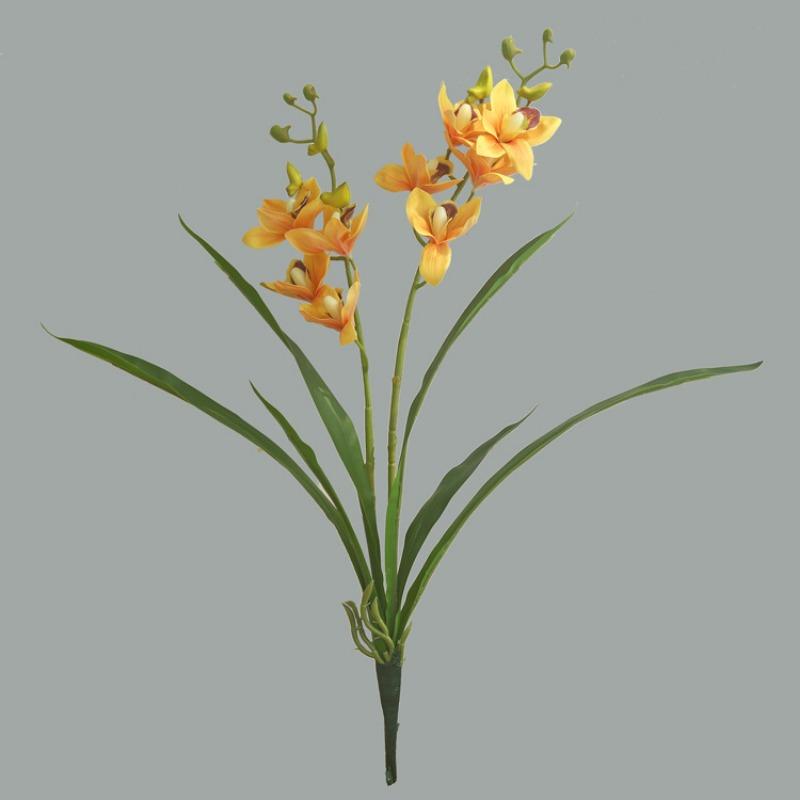 

3 букета Поддельные орхидеи Искусственные орхидеи Букет орхидей Искусственные цветы для стола Центральная часть домашнего декора Офис Свадебная вечеринка Украшение жёлтый