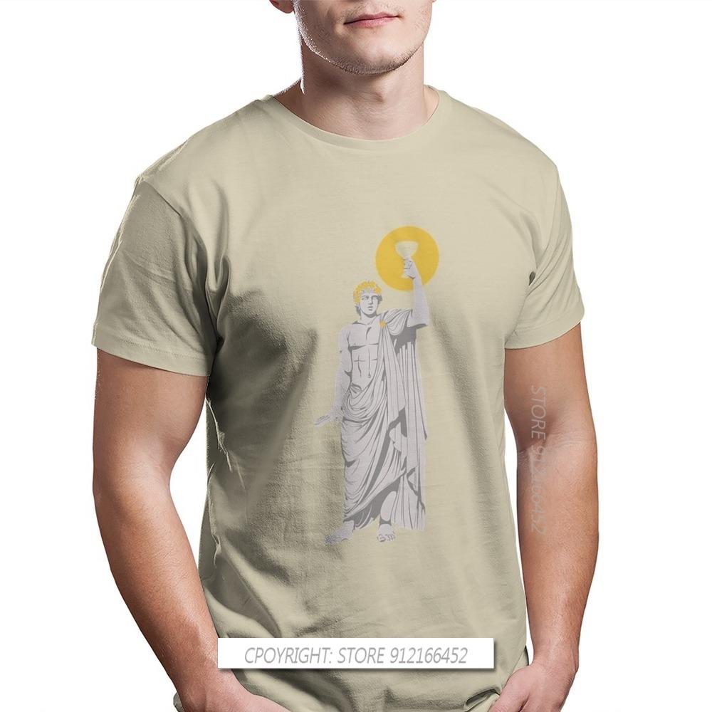 Dionysus Print 100% Cotton Fashion T Shirts Greek Mythology Ares Ancient Folklore Men Graphic Tops