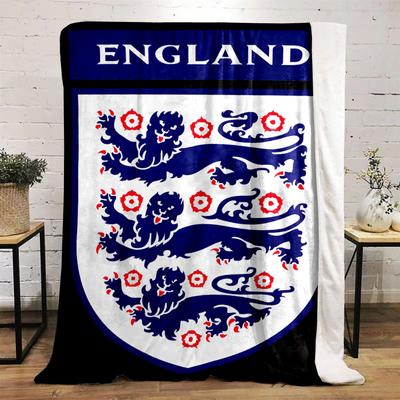 Three Lions England Emblem Print Blanket Soft and Cozy Perfect for the Living Room Bed Sofa or a Nap,gift
