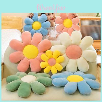 Multi Colored Daisies Flower Shapes Pillows Cushion For Living Room Decor And Office Comfort
