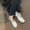 Fashion Bailamos Women Low Heel Split Toe Slippers Soft Bottom Loafers Microfiber Comfy Flats  Brief Ladies Moccasins Tabi Ninja Shoes