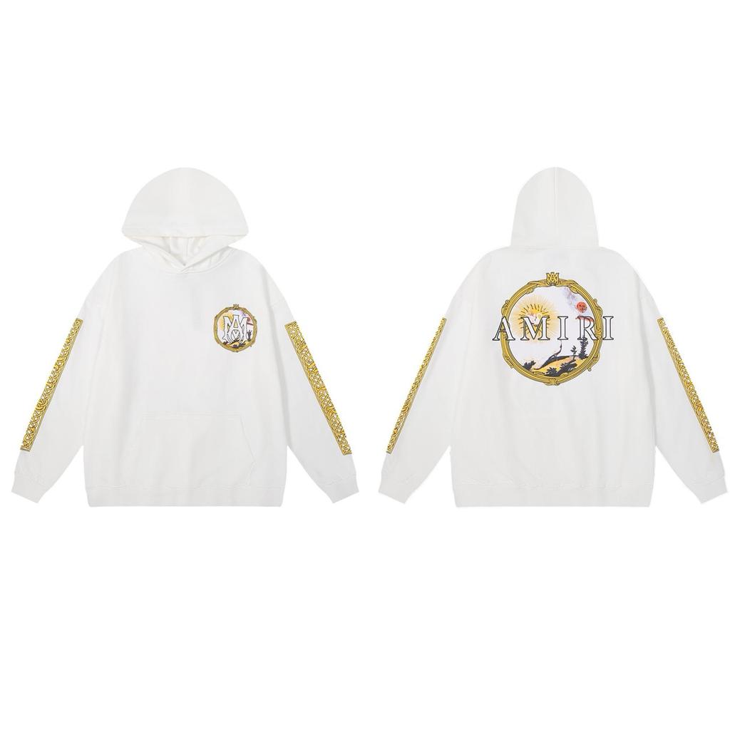 Men's Hooded Sweatshirt - American Trend, Letter Print, Cotton Terry Cloth