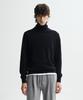 JRIUM Cashmere Blend Essential Turtleneck Knit Black