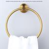 Wall-Mounted Toilet Paper Holder and Towel Ring Set