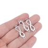 20Pcs Charms Link Infinity Symbol Connection Silver Color Pendants Diy Making