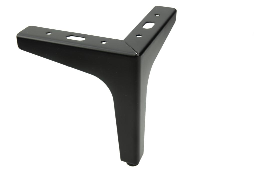 Set of 4 Furniture Legs Anchor Black Matte Height 13 Cm