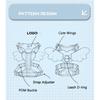Luxurious Angel Wings Puppy Harness Set Lightweight Adjustable POM Buckle Pet Vest Chest Strap for Small Dog Cat Daily Walking