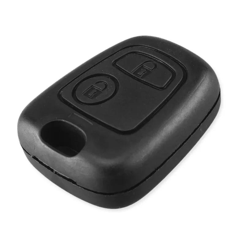 1-10pcs Key Case for Peugeot 106 107 206 207 306 307 406 407 For Citroen C1 C4 2 Buttons Remote Car Key Shell Fob Cover No Blade