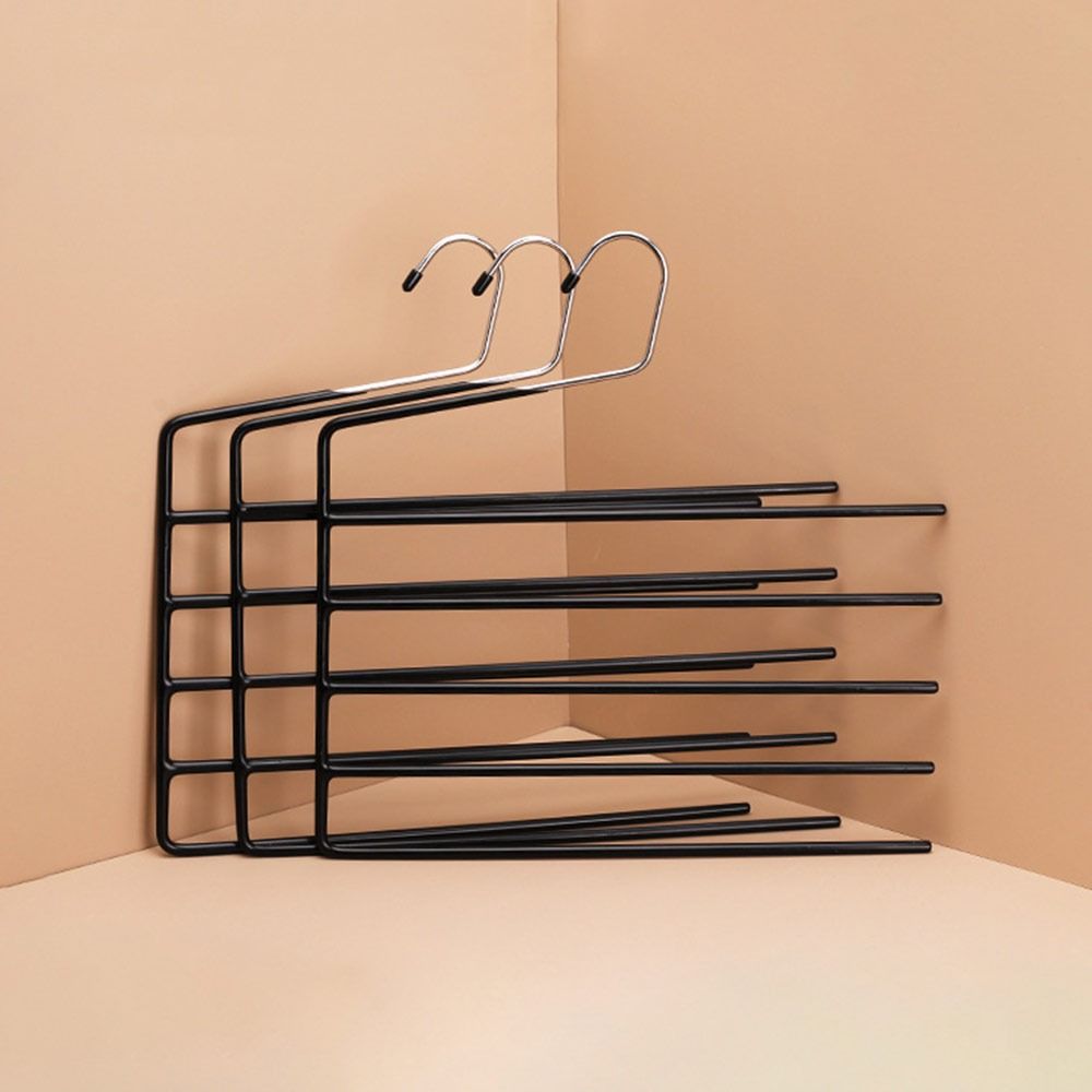 Anti-slip Multi-Pants Hanger Thickened and Reinforced Plastic-coated Organizer Gifts Towel Rack