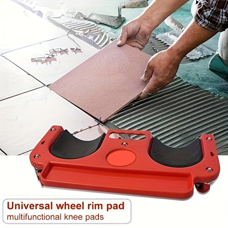 1pc Heavy-Duty Rolling Knee Pad  with Wheels - ABS Plastic Ergonomic Kneeling Pad, Built-In Tool Tray & Comfortable Cushion for Carpenters