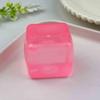 Cube Squeeze Toy Anxiety Relief Stress Toy, Clear Frosted Tool Snowflake Glitter Ice Sensory for Students Workers Shape