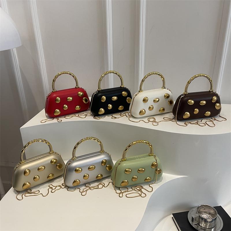 Women's Evening Bag Fashion Luxury Designer Clutch WeddingParty Women Chain Crossbody Bag Solid Color Large Capacity ShoulderBag