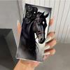 Animal Black Horse Phone Case for Samsung Galaxy S26 S24 S23 Ultra S25 Edge S22 S21 Plus S20 FE + Soft Print Shell Funda Galaxy