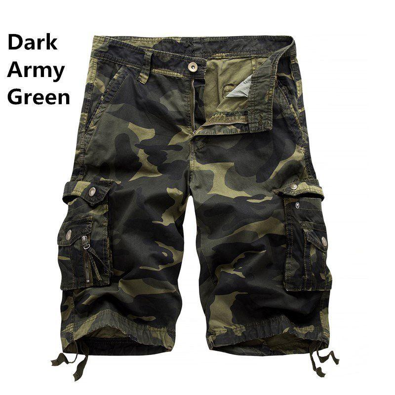 Durable And Comfortable Men's Tactical Military Army Camouflage Cargo Shorts With Multiple Pockets