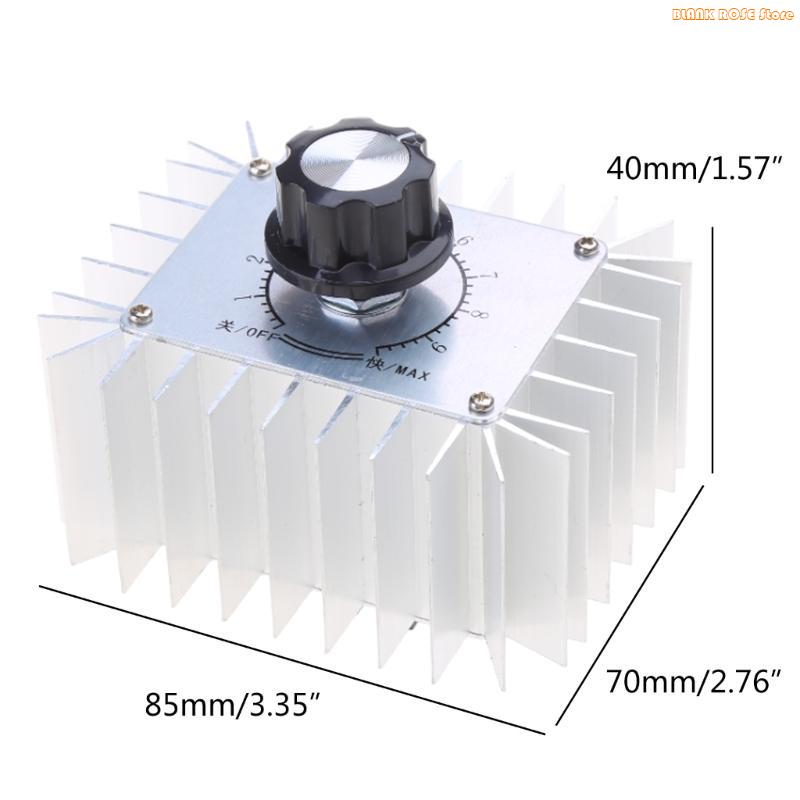 K1AE Upgraded 5000W Motor Speed Regulator Efficient Power Regulator 220V 5000W Thyristor Motor for Electrical Appliances