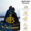 Inter Milan Personalized Text Blanket Gift Customizable Blanket Durable Comfort Perfect for Bedding Office Chair Chair Picnics for All Occasions