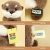 Soft Plushie Otter Rabbit Fur Stuffed Toy With Pp Cotton Filling For Room Kids
