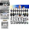 Military Police Building Blocks Set 22pcs Abs Plastic Diy Figure Toy For Boys