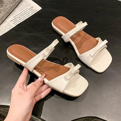 Mode Schleife Ballerinas Damen Hausschuhe Mode Freizeitschuhe Sommersandalen 2025 Strand Flip Flops Walking Neuer Trend Kleid Mujer De Sandalias