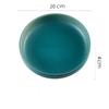 Simple black and white deep soup plate Western dish round dish salad plates frosted ceramic large baked plate household dishes