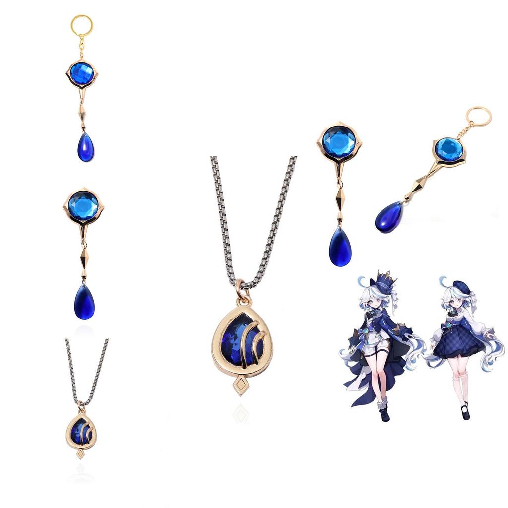 Collier Cristal Funiina Genshin Impact Avec Pendentif en Alliage Pour Cosplay et Cadeau
