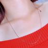 Purple Gold Pure O-Chain Color Gold Universal Chain Female Compound Rose Gold Adjustable Clavicle Chain