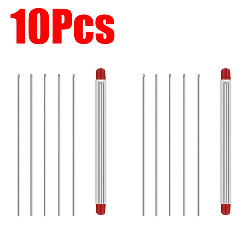 5-20Pcs Earthworm Hooking Needle Stainless Steel Hollow Gas Needle Driller Fishing Tools Quick Earthworm Hooking Needle