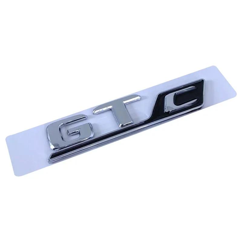3D ABS Letters Numbers GT C GTC Emblem For Mercedes-Benz GTC Car Trunk Lid Nameplate Badge Logo Sticker Chrome Black Red TN2