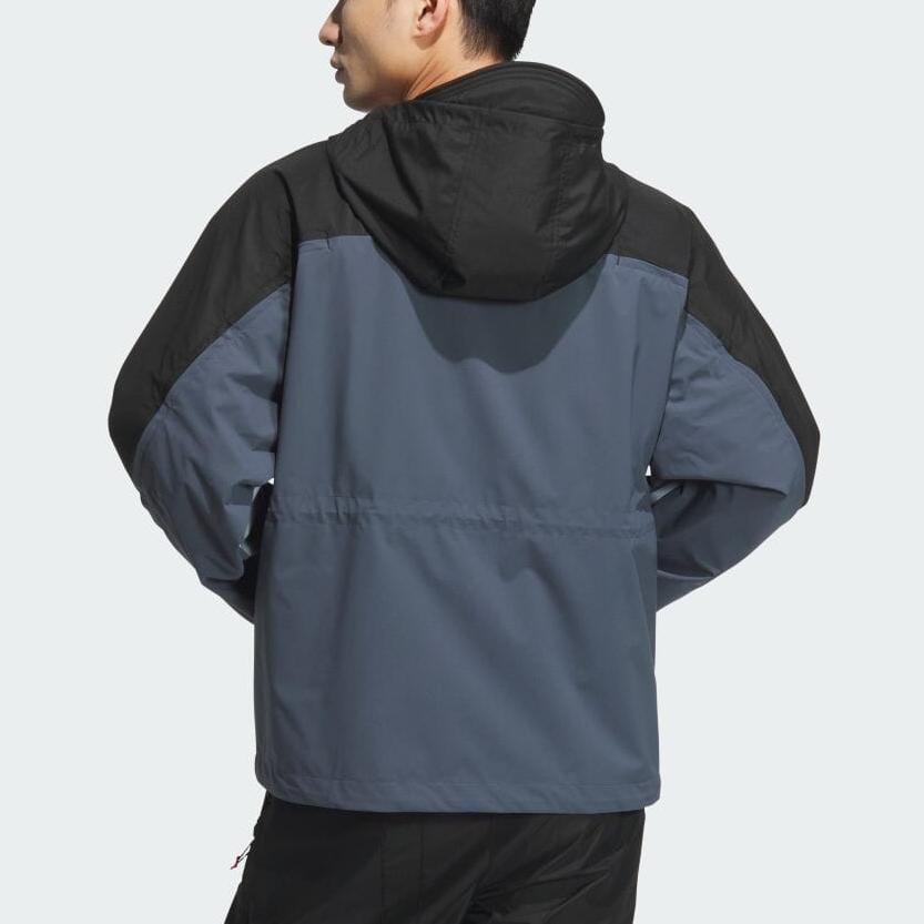 Adidas Originals X Ordinary People Kolaborace FW24 Uti Parka S Kapucí Na Zip Pohodlná Bunda Pánská Bunda Černá JN5825