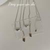 S925 Sterling Silver Lover's Letter Necklace with High-End Bean and Tassel Design for Women