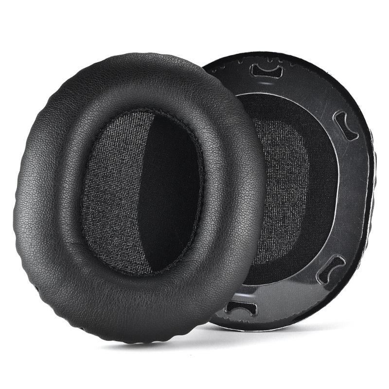 2xDurable Protein Ear Pads for ATH-M70X Headphone Sleeves Earmuff Easily Replaced Ear Pads Sleeves Cover Headband