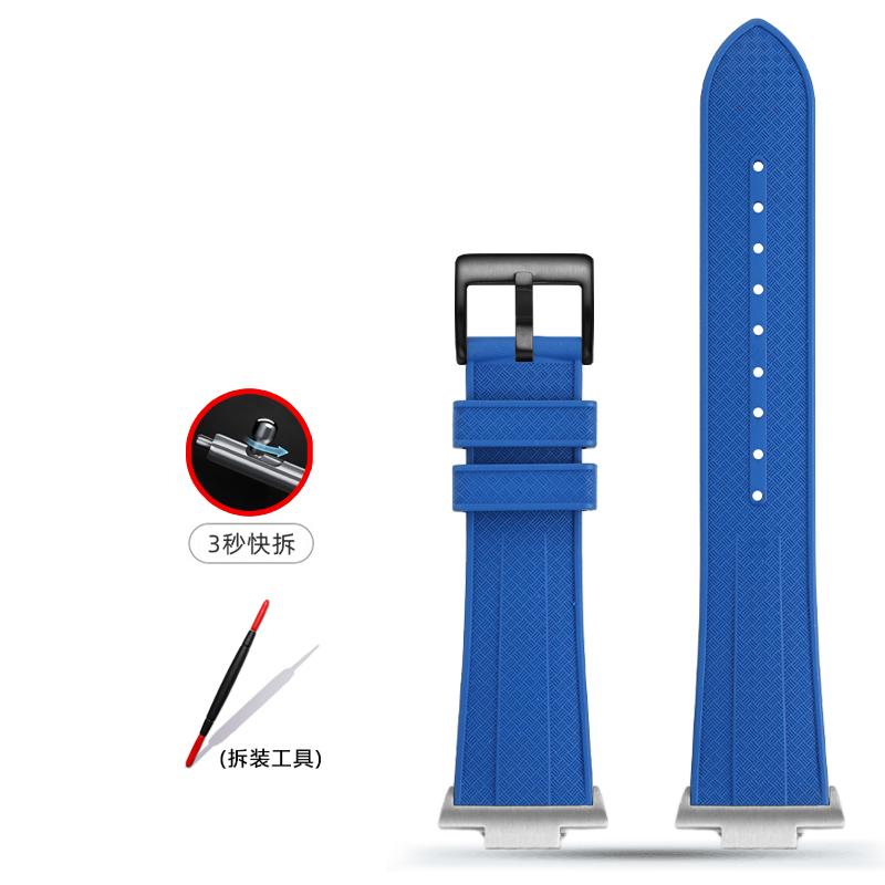 For Tissot 1853 PRX Super Player T137 Watch band t137.407 T137.410 fluoro rubber Metal End Link watch strap 12mm men's Bracelet
